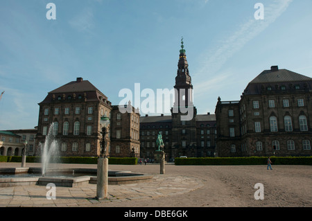 Dänemark. Kopenhagen. Slotsholmen. Schloss Christiansborg. Stockfoto