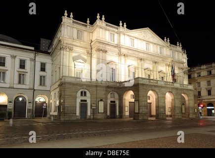 Teatro Alla Scala Opernhaus, das berühmteste italienische Theater in Mailand Stockfoto