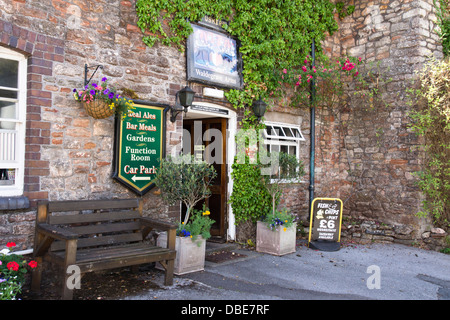 East Harptree ein Dorf in Somerset England UK Waldegrave Arms Pub Stockfoto