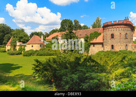 Alte Stadtbefestigung in Trebon (in Deutsch Wittingau), Tschechische Republik Stockfoto