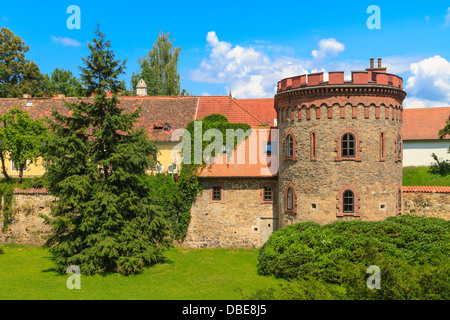 Alte Stadtbefestigung in Trebon (in Deutsch Wittingau), Tschechische Republik Stockfoto