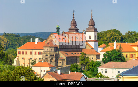 Trebic, alte Kloster und St. Procopus Basilica (UNESCO Weltkulturerbe), Tschechische Republik Stockfoto