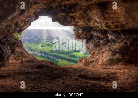 Cueva Ventana in der Nähe von Arecibo, Puerto Rico. Stockfoto