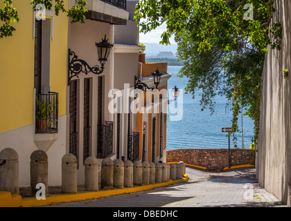 Calle del Sol in Old San Juan, Puerto Rico. Stockfoto