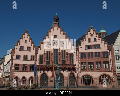 Frankfurter Rathaus aka Rathaus Roemer in Roemerberg Deutschland Stockfoto