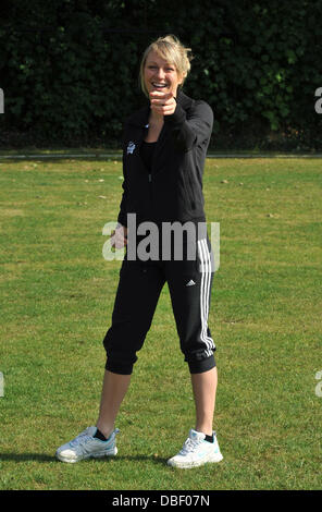 Chloe Madeley Virgin Active London Triathlon - statt Fototermin bei Virgin Active, Bromyard Avenue London, England - 07.06.11 Stockfoto