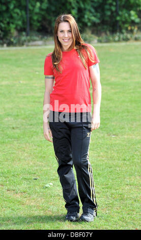 Melanie Chisholm, AKA Mel C Virgin Active London Triathlon - Fototermin statt bei Virgin Active, Bromyard Avenue London, England - 07.06.11 Stockfoto