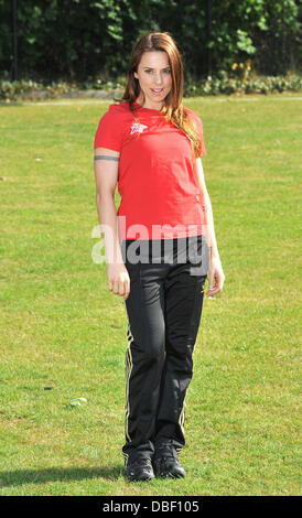 Melanie Chisholm alias Mel C Virgin Active London Triathlon - Fototermin statt auf Virgin Active, Bromyard Avenue. London, England - 07.06.11 Stockfoto