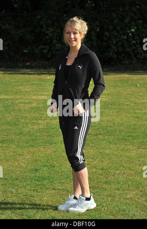 Chloe Madeley Virgin Active London Triathlon - Fototermin statt bei Virgin Active, Bromyard Avenue. London, England - 07.06.11 Stockfoto