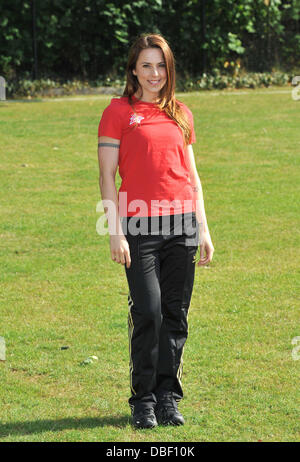 Melanie Chisholm alias Mel C Virgin Active London Triathlon - Fototermin statt auf Virgin Active, Bromyard Avenue. London, England - 07.06.11 Stockfoto