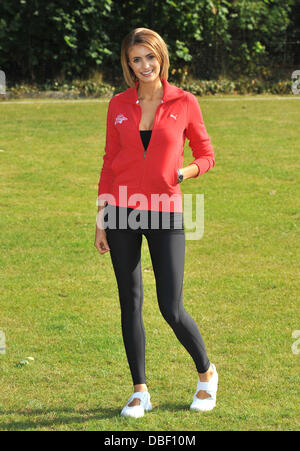 Liz Locke Virgin Active London Triathlon - Fototermin im Virgin Active, Bromyard Avenue statt. London, England - 07.06.11 Stockfoto