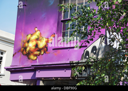 bunte Fassade in North Laine Stadtteil Brighton Vereinigtes Königreich Stockfoto