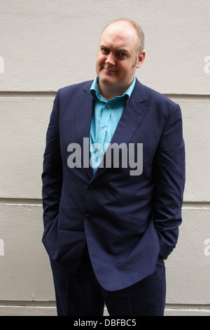 Dara Ó Briain, irische Stand-up-Komiker und Fernsehmoderator fotografiert in Soho, London, England, Vereinigtes Königreich. Stockfoto