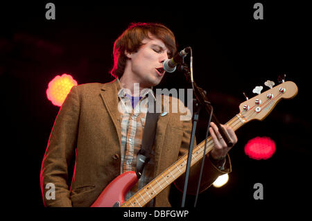 Die Krippen erhalten Sie in den Park Festival in Clapham Common London, England - 12.06.11 geladen. Stockfoto