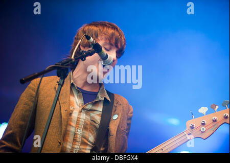 Die Krippen erhalten Sie in den Park Festival in Clapham Common London, England - 12.06.11 geladen. Stockfoto