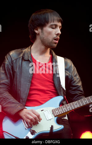 Die Krippen erhalten Sie in den Park Festival in Clapham Common London, England - 12.06.11 geladen. Stockfoto