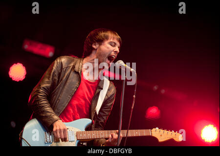 Die Krippen erhalten Sie in den Park Festival in Clapham Common London, England - 12.06.11 geladen. Stockfoto