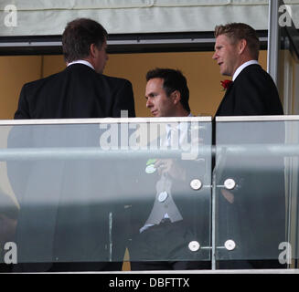 Michael Vaughan und Matthew Hoggard Royal Ascot in Ascot Racecourse - Tag 2 Berkshire, England - 15.06.11 Stockfoto