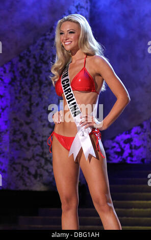 Miss South Carolina USA Courtney Turner 2011 Miss USA Vorrundenspielen an das Theater of Performing Arts im Planet Hollywood Resort &amp; Casino Las Vegas, Nevada - 15.06.11 Stockfoto