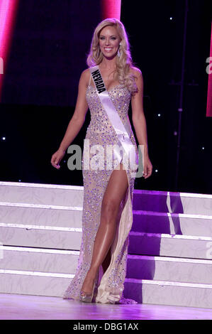 Miss Nevada USA Sarah Chapman 2011 Miss USA Vorrundenspielen an das Theater of Performing Arts im Planet Hollywood Resort &amp; Casino Las Vegas, Nevada - 15.06.11 Stockfoto