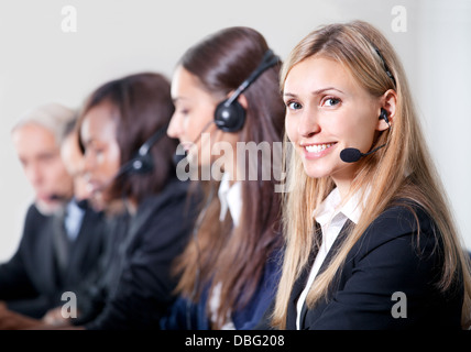 Wie kann ich Ihnen helfen? Stockfoto