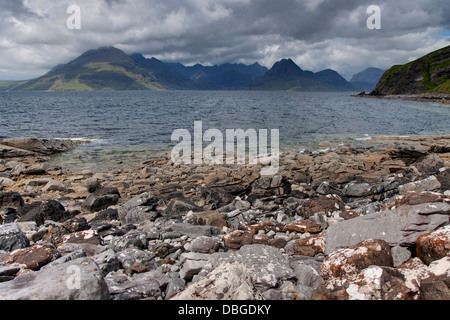 Cullins von Elgol Strand Isle Of Skye, innere Hebriden, Schottland, UK LA006265 Stockfoto