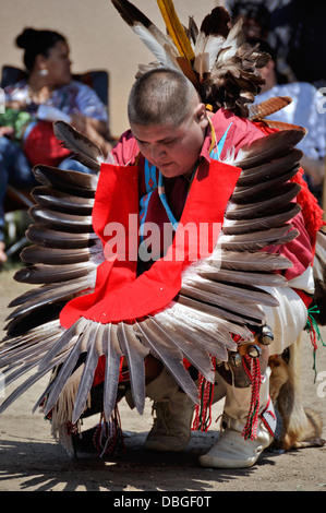 Adler Tänzerin bei "Cupa Tage Festival, Pala Indian Reservation, Pala, Kalifornien Stockfoto