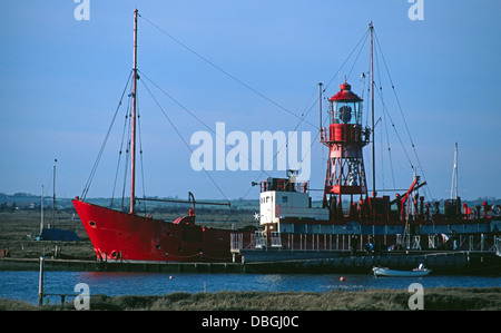 Tollesbury - Feuerschiff Trinity Stockfoto