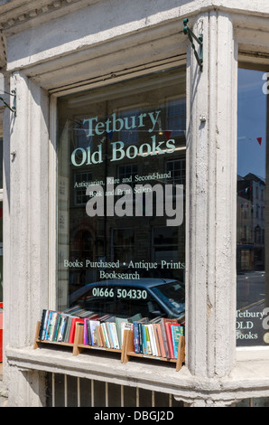 Tetbury Old Books Buchhandlung in der Cotswold-Stadt Tetbury, Gloucestershire Stockfoto