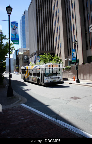 Eine Metro Transit Bus Downtown Halifax, N.S. Stockfoto