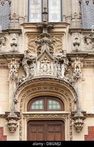 Frankreich, Normandie, Fecamp, Palais Benedictine, Museum und Brennerei der Benediktiner Likör, äußere Detail. Stockfoto