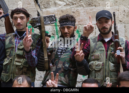 22. Oktober 2012 - Aleppo, Syrien: Kriegsschäden in der Altstadt. Stockfoto