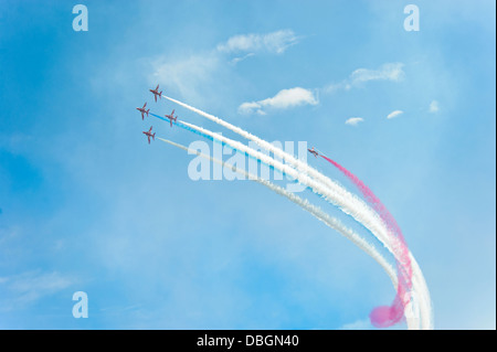 Rote Pfeile an Raf Valley Anglesey North Wales Uk Stockfoto