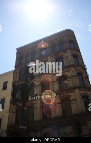 Barrington Street befindet sich Downtown Halifax, N.S., Stockfoto