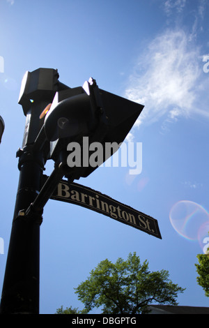 Barrington Street befindet sich Downtown Halifax, N.S. Stockfoto