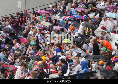 OLYMPIASTADION LONDON STARTFORD WÄHREND DER SAINSBURY GEBURTSTAG SPIELE Stockfoto