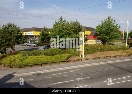 Morrisons Tankstelle in Stockton Heide Warrington UK Stockfoto