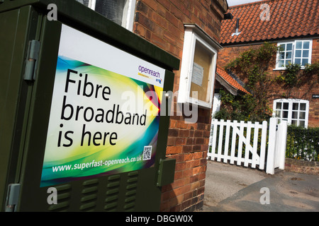 BT-Breitbandverbindung in Großbritannien. Stockfoto