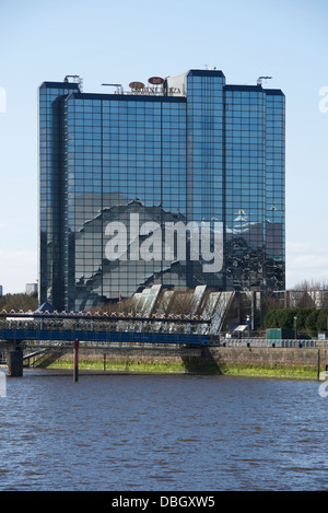 Crowne Plaza Hotel, am Fluss Clyde, Glasgow Stockfoto