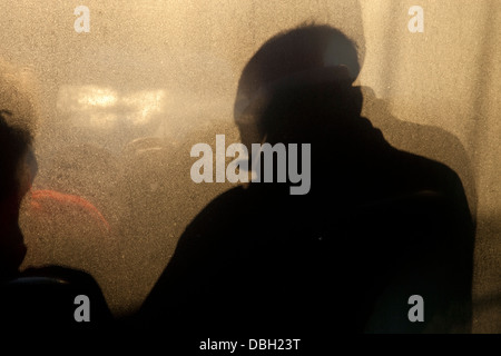 Auf dem Deck, Dieppe nach Newhaven Fähre im Ärmelkanal Stockfoto