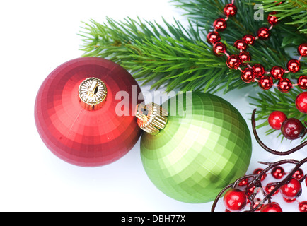 Weihnachten und Silvester Dekorationen Stockfoto