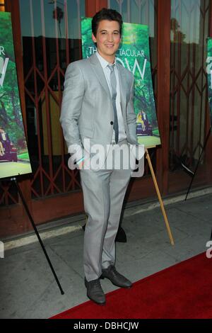 Los Angeles, Kalifornien, USA. 30. Juli 2013. Miles Teller besucht A24s '' The spektakuläre Now'' Los Angeles screening am 30. Juli 2013 um das Vista-Theatre in Los Angeles, CA USA. Bildnachweis: TLeopold/Globe Photos/ZUMAPRESS.com/Alamy Live-Nachrichten Stockfoto