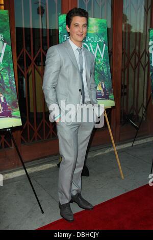 Los Angeles, Kalifornien, USA. 30. Juli 2013. Miles Teller besucht A24s '' The spektakuläre Now'' Los Angeles screening am 30. Juli 2013 um das Vista-Theatre in Los Angeles, CA USA. Bildnachweis: TLeopold/Globe Photos/ZUMAPRESS.com/Alamy Live-Nachrichten Stockfoto