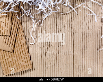 recycelte Pappe Stockfoto