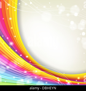 Hintergrund mit Regenbogenfarben und funkelt Stockfoto
