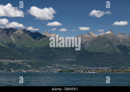 Comer See, Blick von Bellano (Lecco) Stockfoto
