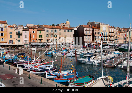 Côte d ' Azur Frankreich Saint St Tropez alten Hafen Hafen Stockfoto