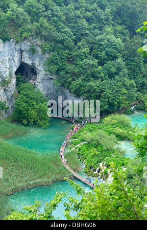 Höhle, Plitwitz Seen, Nord-Dalmatien, Kroatien Stockfoto