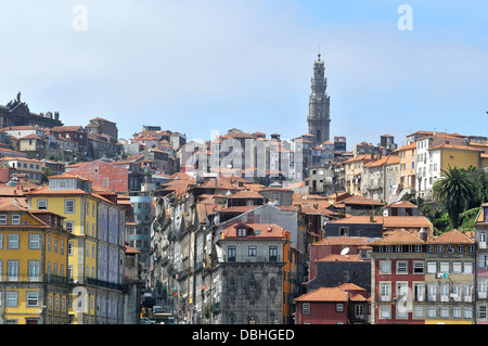 Altstadt Clérigos Turm Porto Portugal Stockfoto