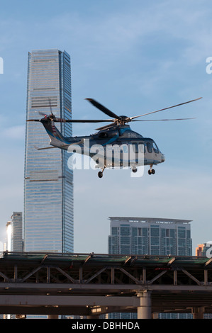 Shun Tak Macau Fährterminal und Helikopter Passagierterminals zwischen Macau und Hong Kong, Hong Kong, China. Stockfoto